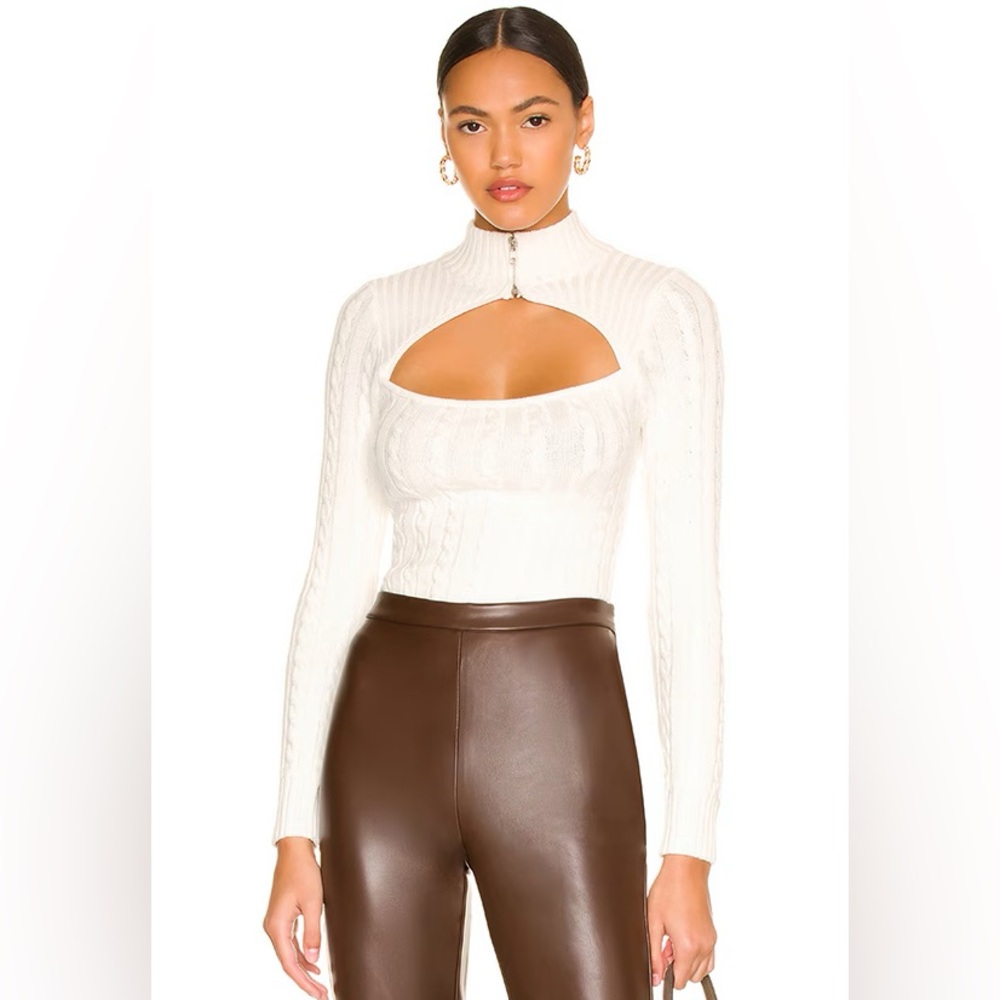 Superdown Tanya cut out sweater